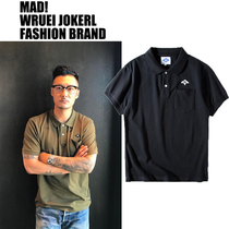 MADNESS MDNS WRUEI VERSATIIE POLO SHIRT Yu WENLE TIDE BRAND ALL-MATCH SHORT-sleeved T-shirt