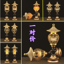  Jiyuan Buddha lamp Pair of Lotus lamp Buddha lamp Crystal lamp Buddha lamp led colorful Buddha front lamp God of Wealth lamp Changming