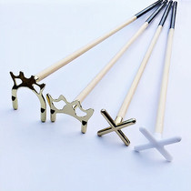Billiard frame pole holder American table tennis cross copper high fork low fork Butterfly frame nine ball elevated pole head accessories