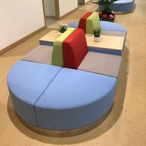 Custom hospital bank waiting area sofa Agricultural and Commercial Bank Industrial and Commercial Bank hall waiting area Combination backrest sofa