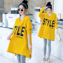 Pregnancy Woman Dress Spring New 2022 Spring and Autumn Style Fashion Nets Red Suit Spring Season Blouse T-shirt Spring Dress Dress Girl