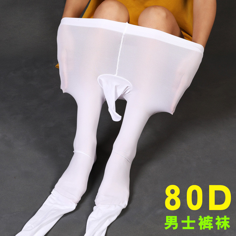 80D thick spring and autumn pseudo-girl stockings with jj set of mens and womens big man cd disguised velvet bottom socks black