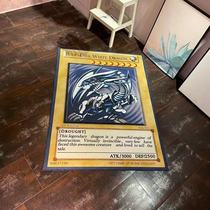 Neverisland Yu-gi-oh green-eyed white dragon black magic guide home bedroom carpet can be washed and easy to take care