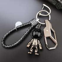 Net red robot astronaut creative keychain ins female male car key chain ring School bag doll pendant￥