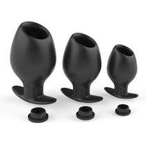 Hollow enema anal plug male and female with chrysanthemum masturbation outside wearables Vestibular Expansion Hollow Snooping Through Anal Plug