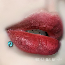 Satans children are all calling ~ demon of the same lip titanium inner thread 16g sweet cool lip nail