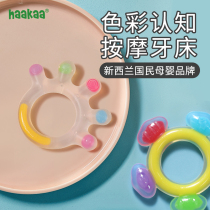 haakaa baby grindstone baton bites gum baby food grade silicone gel toy can be boiled for 6 months palm tooth gum
