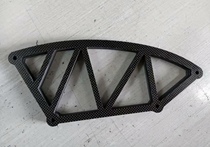 Carbon plate processing steering wheel tail bracket empty sleeve bracket