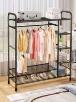 Hanging hook closet rack bedroom dryclothevertical durable sunbathing clothes simple outdoor solid wood rental