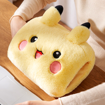 Hot-water bottle explosion-proof rechargeable nuan baby hand warmer electric heater female plush cute hot water bottle water washable