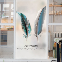 Frosted glass sticker privacy anti-light light transparent opaque window bathroom sliding door bathroom sliding door toilet window paper film