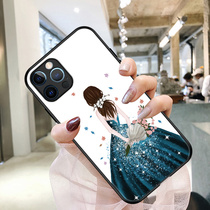 The back goddess is suitable for Apple 12 mobile phone shell new 11 female iPhone12promax dirt-resistant x protective cover pro advanced sense 8plus lens all-inclusive xr glass xs