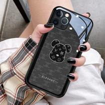 Old flower luxury bear Apple 11 mobile phone case iPhone12promax set 12pro New 13 Tide brand x Mens net red xr women lens xs max all-inclusive 8 anti-drop 7