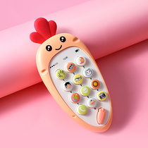 Baby childrens music mobile phone toy female boy phone baby can bite child girl simulation puzzle 0-1 years old