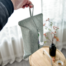 Cotton and linen table tissue towel bag paper bag cloth car bag cloth car paper bag tissue box paper box paper towel bag