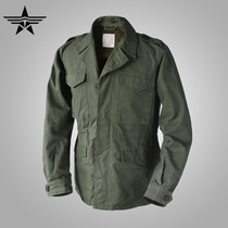 M43 US military fans Field trench coat coat coat of World War II US military re-engraved outdoor mens army green M65 medium length