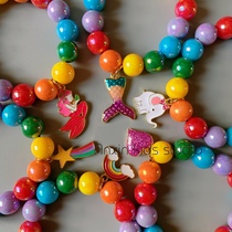 Full 39 * foreign trade export original single color multi-color mermaid Elephant Love Rainbow Children Bracelet