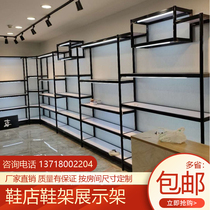Simple new Beijing science and technology bag shelf floor-to-ceiling shoe cabinet store shoe display rack Whole store custom shoe display rack