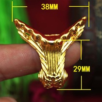 Imitation gold furniture foot alloy foot wooden box foot gift box foot four side foot decoration accessories 38 * 29MM