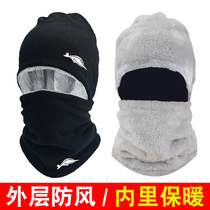 Ski mask head cover winter warm hanging ear mask outdoor sports adult neck cover for men and women riding wind mask