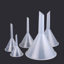 Plastic funnel long and short neck cone-shaped liquid thickening mini home oil leakage 50 75 90 120 150mm
