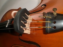 Violin weak sound cello weak mute violin accessories five-claw weak sound black rubber claw type