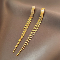 A M Missari recommended long tassel earrings female niche design sense ear wire advanced ear ornaments