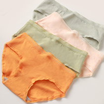 4-piece low-waist underwear women cotton crotch sexy simple solid color breathable girl triangle low waist sports underwear