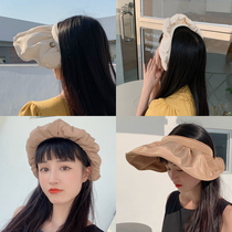 Summer 2021 new empty top sun hat sun hat shell sun sun hat folding hair hoop hat female