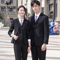 Youngor men and women with the same professional suit slim autumn and winter high-end overalls interview formal temperament suit tooling