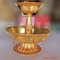 Tibetan Buddhism for pint Nepali pure hand to create red copper full-law gold protective cup big number