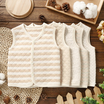 Baby vest baby vest spring and autumn cotton inside and outside wearing childrens newborn waistcoat cotton men and women winter