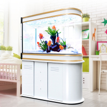 Starfish fish tank Bullet screen Living room floor-to-ceiling ecological glass goldfish tank large bottom filter free water aquarium