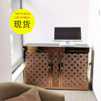 ktv TV cabinet stainless steel cabinet ktv song cabinet stainless steel TV cabinet rose gold Song box cabinet