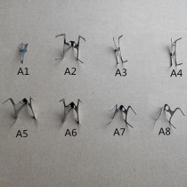 Folding electric bicycle brake pad return shrapnel disc brake pad automatic separation retainer clip steel sheet tool