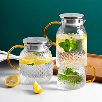 onlycrook high boron silicon cold water kettle suit home high temperature resistant and heat resistant cool kettle teapot glass pot water mug