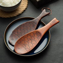 onlycook household wooden rice spoon serving rice spoon Japanese kitchen rice cooker non-stick shovel fish shaped rice shovel