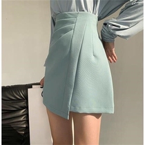 Skirt women 2021 spring and summer new high waist a character Slim niche design sense fashion small skirt
