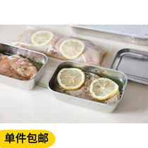 Liuhe store stainless steel kitchen food storage box frozen outdoor camping picnic fresh food ingredients storage box