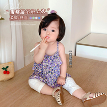 (Live studio spike 29 25)Sundress baby floral top Western summer baby out-of-the-box dress