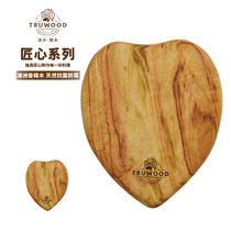 Australian kitchen wood craftsmanship camphor wood steak plate round pizza board log antibacterial cutting board