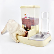 Cat supplies Cat bowl Double bowl Automatic drinking water Dog bowl Anti-tipping large capacity Pet bowl Rice bowl Cat bowl Cat food bowl