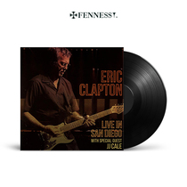 Claptons On the San Diego Live Performance Recording 12-inch 3LP Black Gel Record Guitar Playing