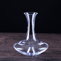 Bar Soul Lead-free crystal Artificial blow flat mouth professional red wine wake-up wine quick decanter