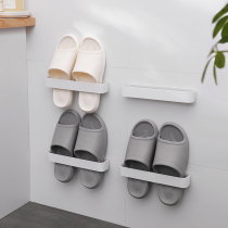 Bathroom Slippers Rack Wall-mounted free toilet Toilet Wall Toilet Shoe Rack Dorm Shoes Bay rack Leachate Nordic