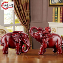 Elephant ornaments a pair of rich feng shui elephant living room TV cabinet home furnishings housewarming new home gifts auspicious