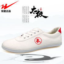 Double star martial arts shoes mens tai chi shoes womens canvas beef tendons training shoes Childrens martial arts training performance shoes sneakers