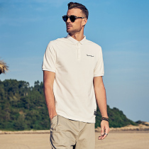 Yingjue Lun 2021 summer new mens Polo shirt business casual letter embroidery slim lapel Paul shirt