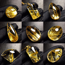 Natural titanium blonde hair drop pendant Pixiu Nothing Affair brand hair crystal bracelet Ring couple gift