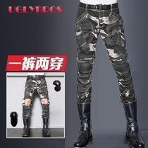 UglyBROS UBS15 riding jeans motorcycle riding pants motorcycle pants casual women deep camouflage